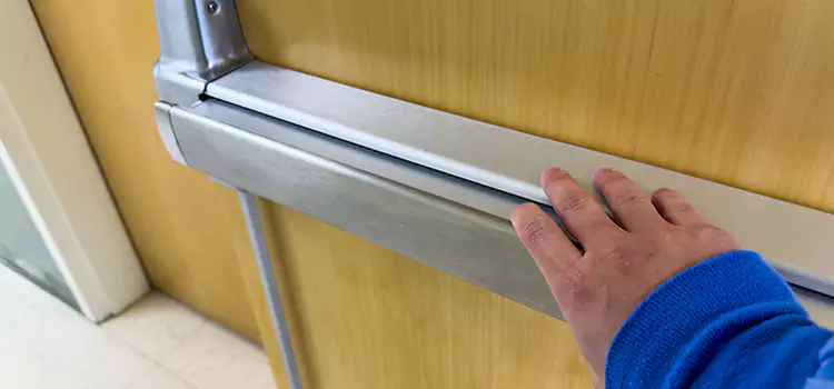 Installing a Push Bar on a Door Jeffersonville